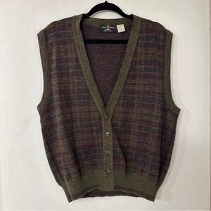 Vintage Woolrich Plaid Sweater Vest